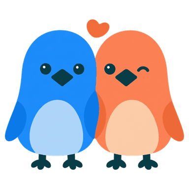 Perri’s two bird companions